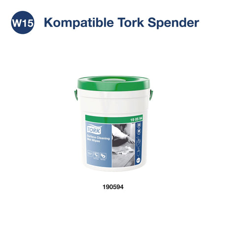 Tork Feuchte Oberflächenreinigungstücher, 1-lagig, W15 – Ansicht 5