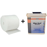 Multitex Wipes Rolle DR mit Spendereimer, Reinigungstücher aus 100% Polyester