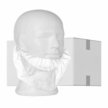 AMPri MED-COMFORT Bartmasken, PP, weiß - 1 Karton = 10 Packungen à 100 Stück
