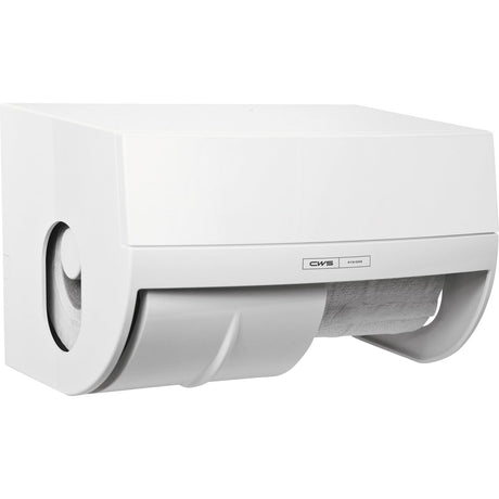 CWS Paradise Toiletpaper Toilettenpapierspender für 2 Rollen, mit Panel und Reservefunktion – Ansicht 2