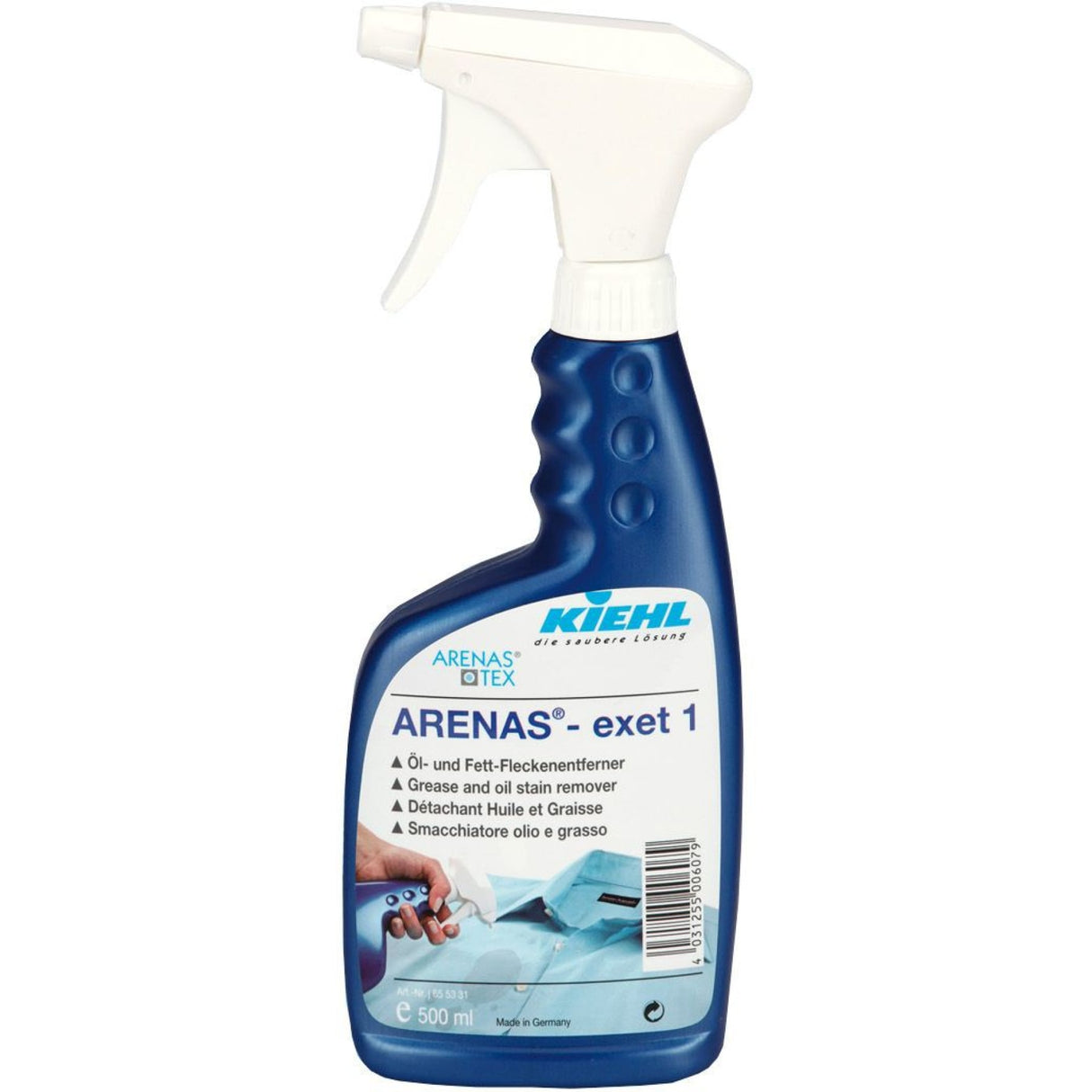 Kiehl ARENAS-exet 1 Fleckenlöser – 1 Karton = 6 Flaschen à 500 ml und 2 Sprüher