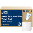 Tork Midi Toilettenpapier T6 Premium, 3-lagig, weiß – reißfest