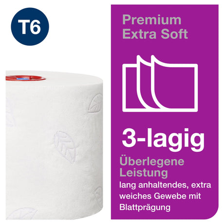 Tork Midi Toilettenpapier T6 Premium, 3-lagig, weiß – reißfest – Ansicht 6