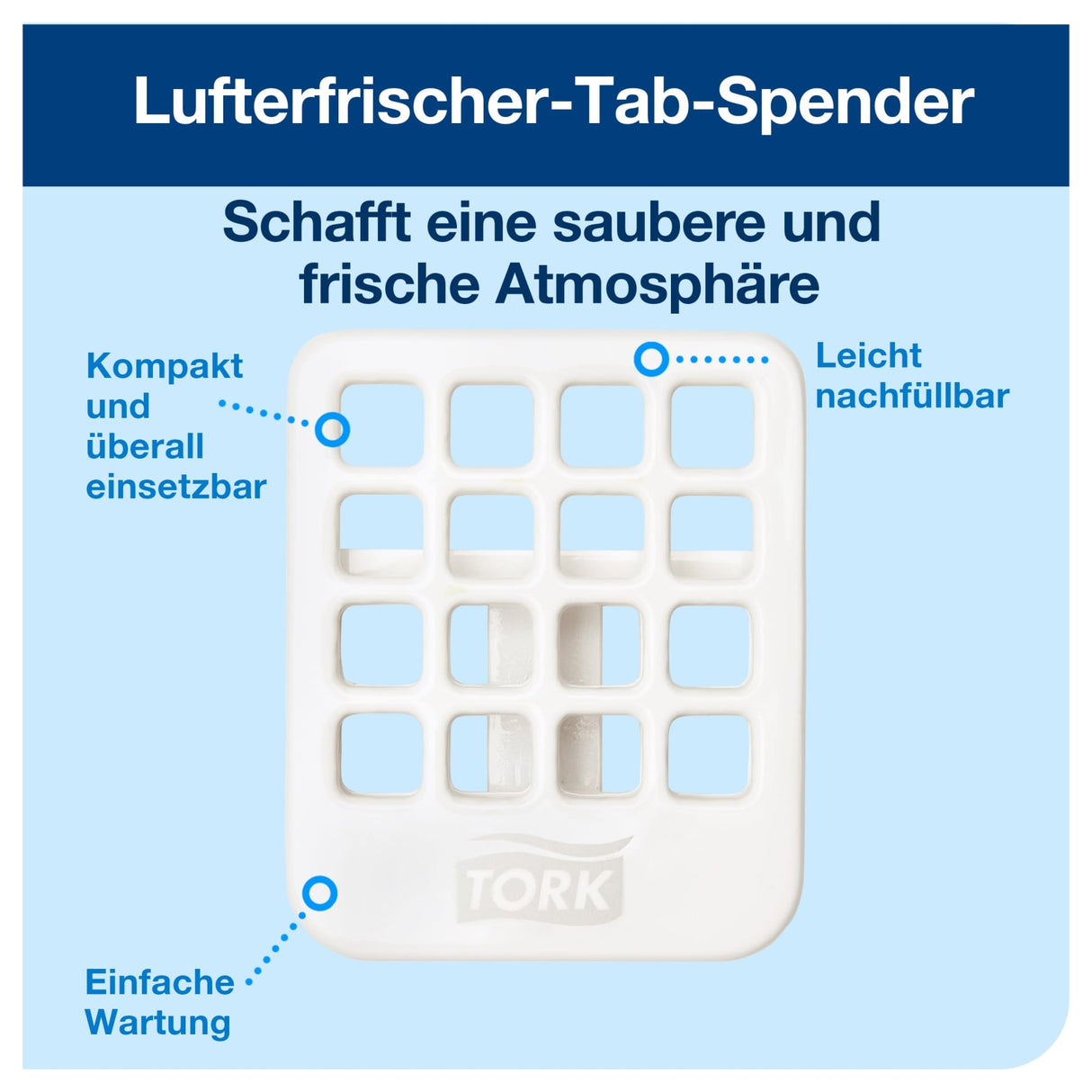 Tork Lufterfrischer-Halter A2, kompakt und leicht montierbar – Ansicht 3
