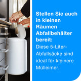 Tork Abfallsäcke 5 Liter, schwarz, B3, verstärkte Bodenfaltung – Ansicht 3