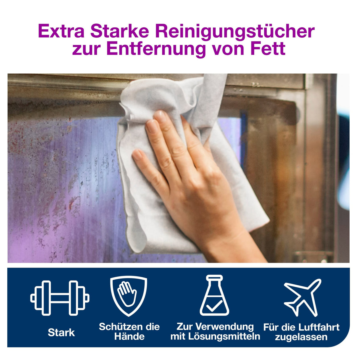 Tork Premium Reinigungstuch 570, 1-lagig, W1/W2/W3, extra stark – Ansicht 6