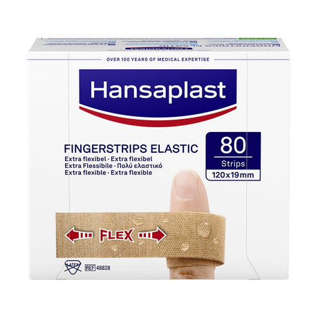 Hansaplast Elastic Fingerstrips 120 x 19 mm 80 Strips – Verpackung