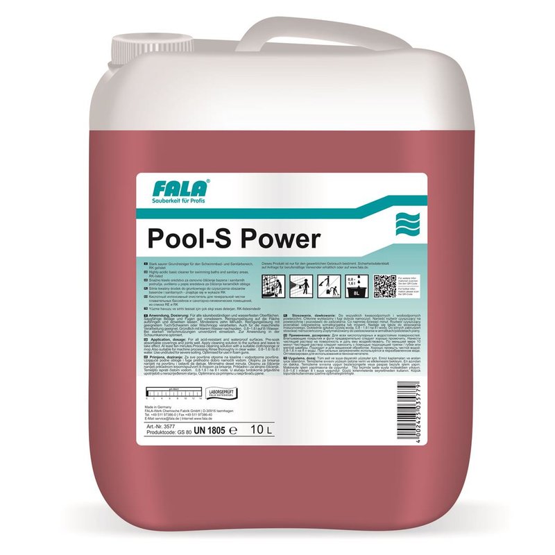 FALA SchwimmbadreinigerPool-S Power stark saurer Grundreiniger RK gelistet 10 Liter