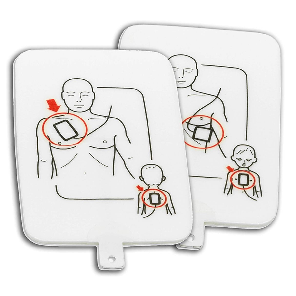 Erler-Zimmer Ersatzpads, 1 Paar für AED Trainer Plus R19500