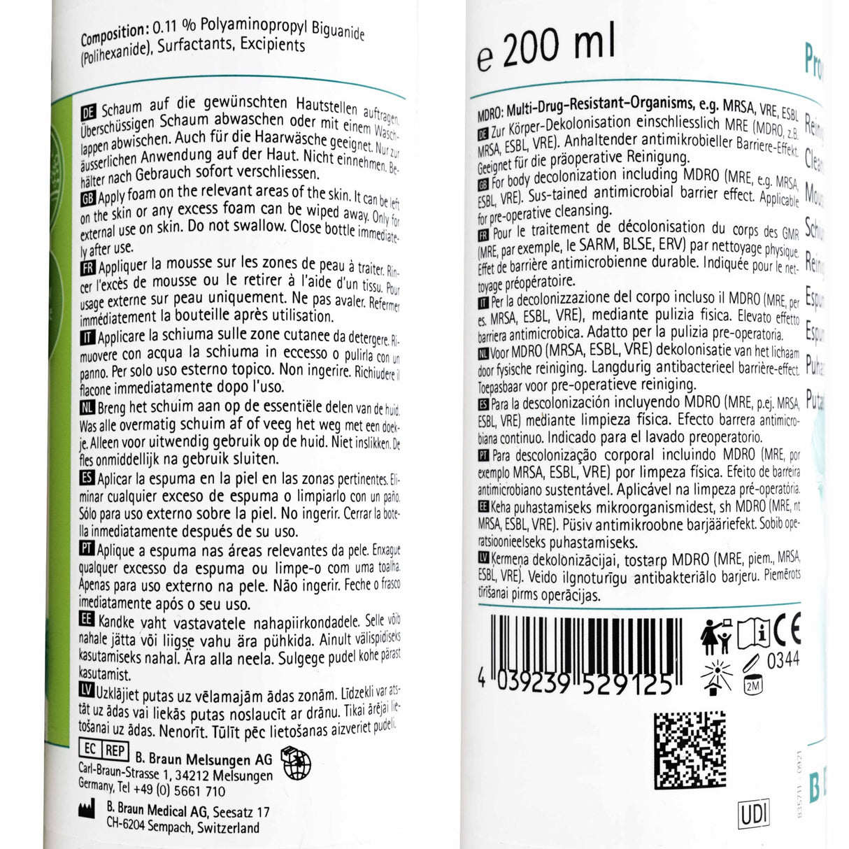 B. Braun Prontoderm MRSA Kit, kompaktes Reinigungsset – Ansicht 5