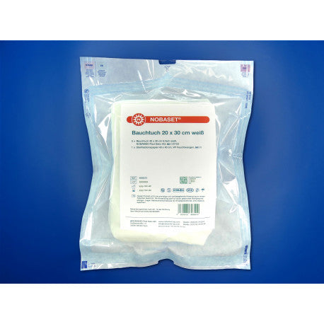 NOBA Nobaset® Bauchtuch mit Schlaufe weiß 6-lagig