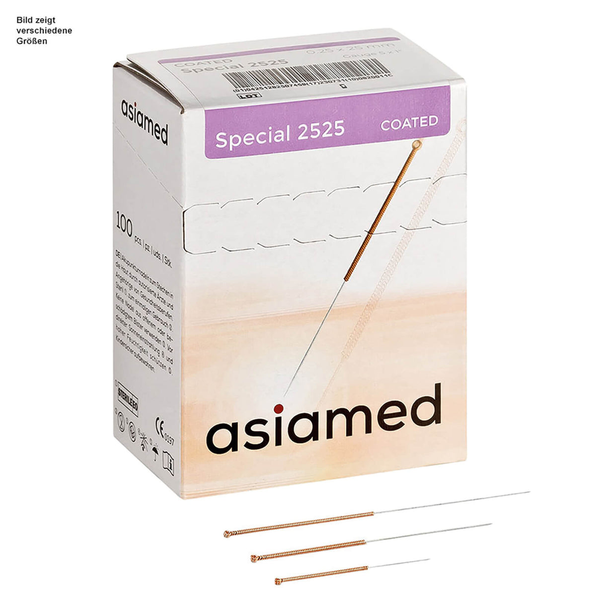 asia-med GmbH Special Akupunkturnadeln 0,25 x 25 mm, Nr. 15 (100 Stck.)