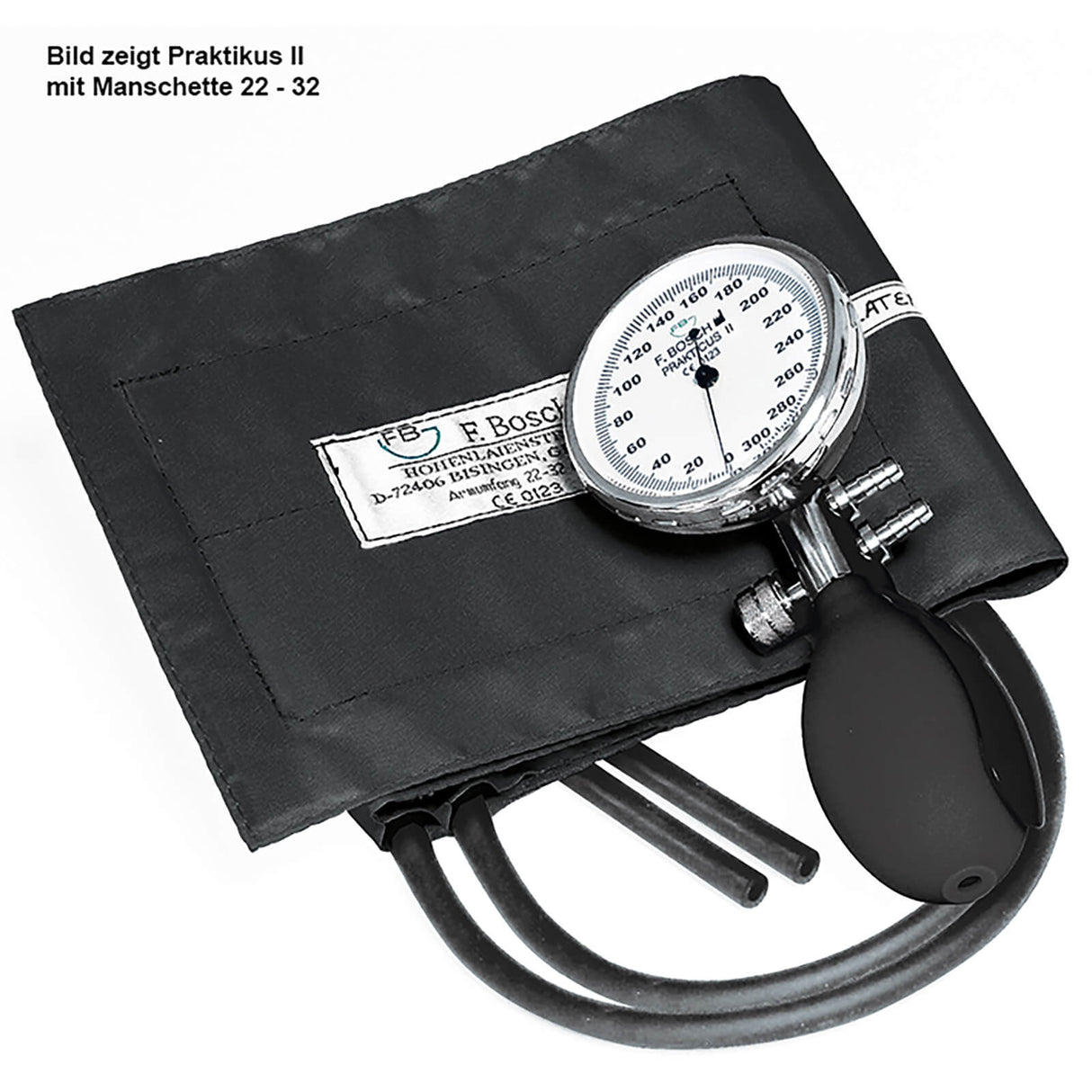 Bosch Prakticus II Blutdruckmessgerät Ø 68 mm 2-Schlauch kpl. im Etui