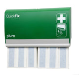 Plum QuickFix Pflasterspender Detectable Long – mit 60 detektierbaren Fingerverbänden 12 x 2 cm