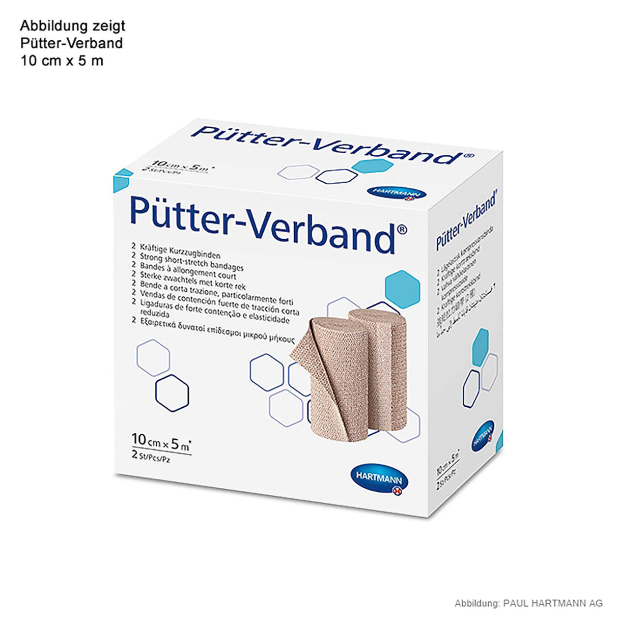 Hartmann Pütter-Verband 5 m x 10 cm (2 Stck.)