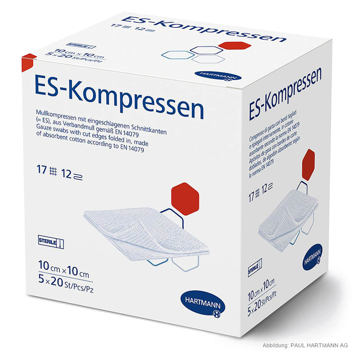 Hartmann ES-Kompressen steril 12-fach 10 x 10 cm