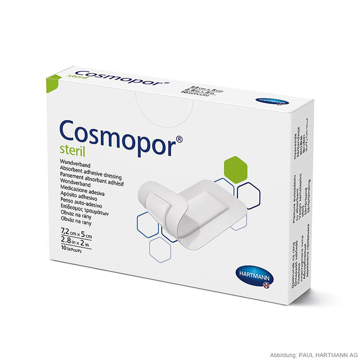 Hartmann Cosmopor Steril Wundverband 7,2 x 5 cm (10 Stck.)