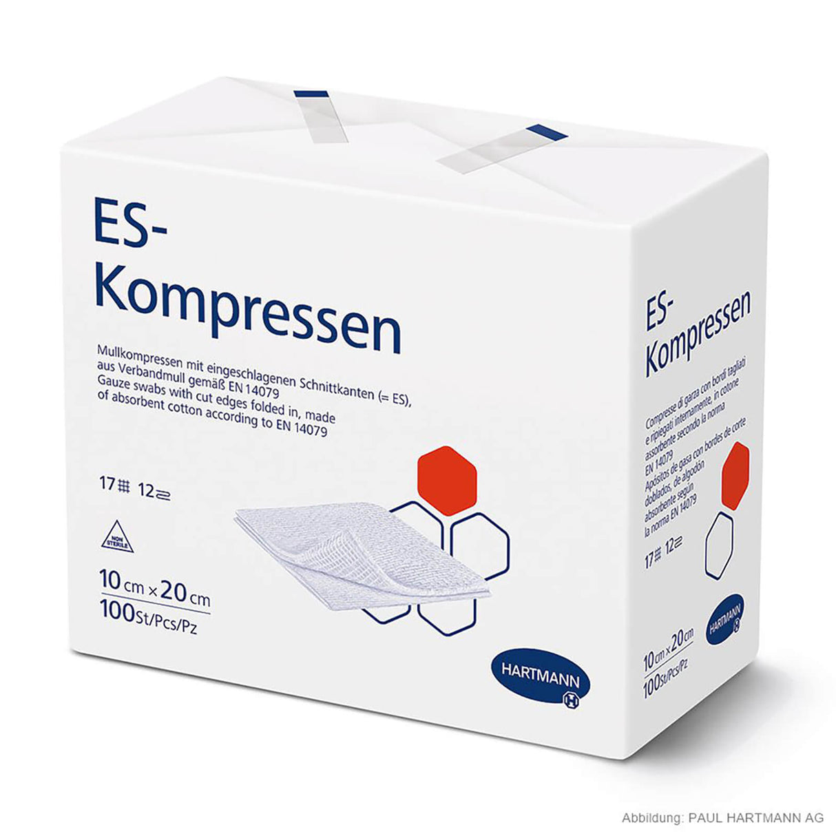 Hartmann ES-Kompressen unsteril 12-fach 10 x 20 cm (100 Stck.)