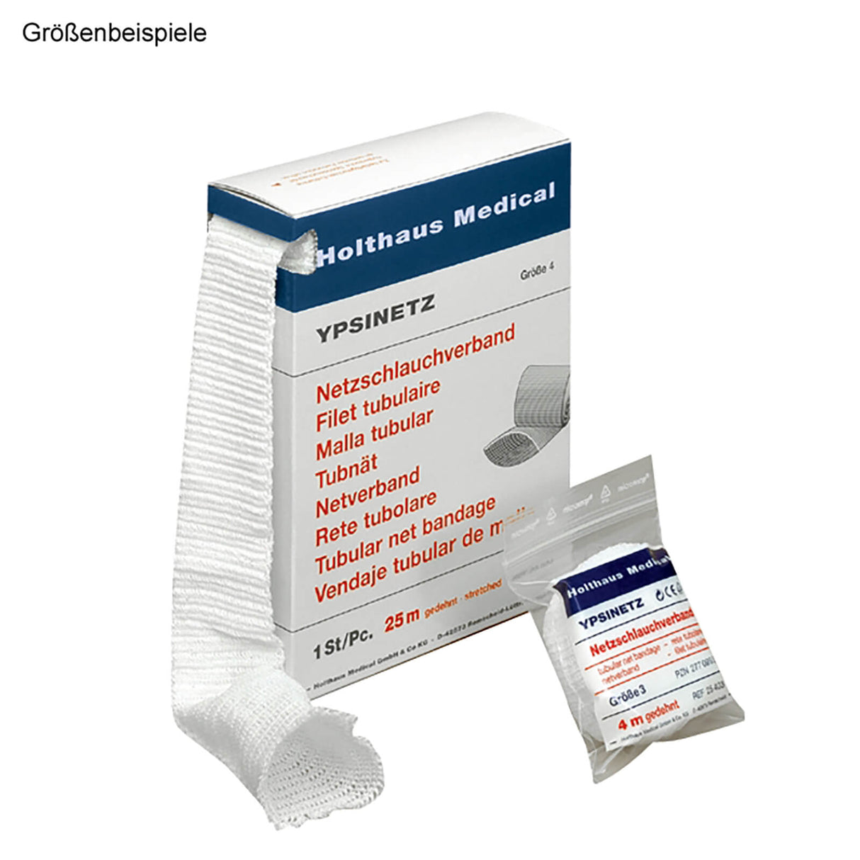 Holthaus Medical YPSINETZ Netzschlauchverband 25 m Gr. 4, Kopf/Kinderrumpf