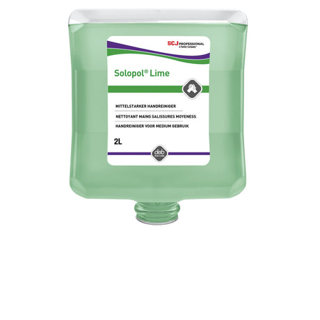 SC Johnson Professional Solopol LIME Handreiniger, lösemittelfrei, mit Maismehl-Reibemittel