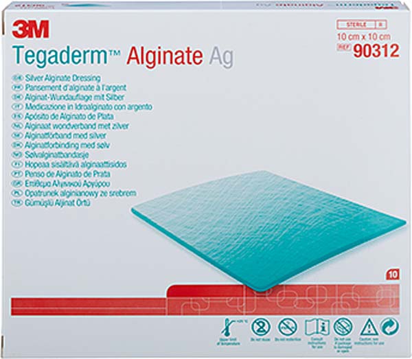 TEGADERM 3M Alginate Ag Wundaufl.10x10 cm