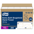 Tork Papierhandtücher H3 Premium, 2-lagig, Zickzack-Faltung, 23 x 23 cm