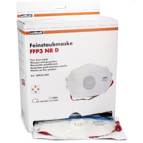 zetMask FFP3 Feinstaubfiltermaske mit Ausatemventil, dreiteiliges Design – Ansicht 10