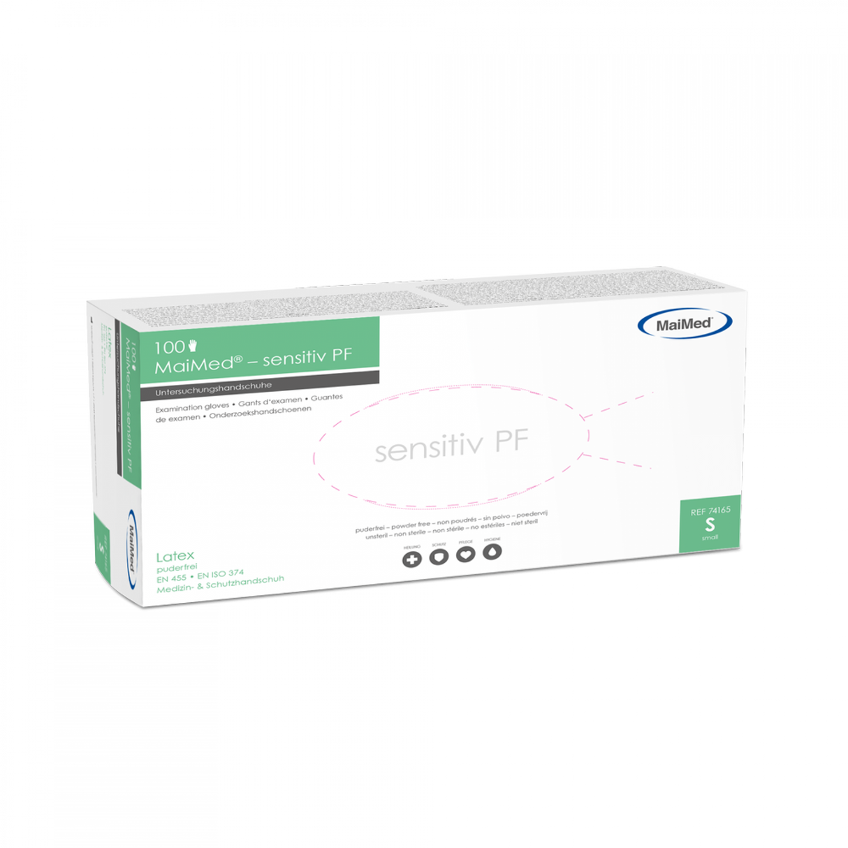 MaiMed® sensitiv PF Einmalhandschuhe, Latex, puderfrei 100 Stck.