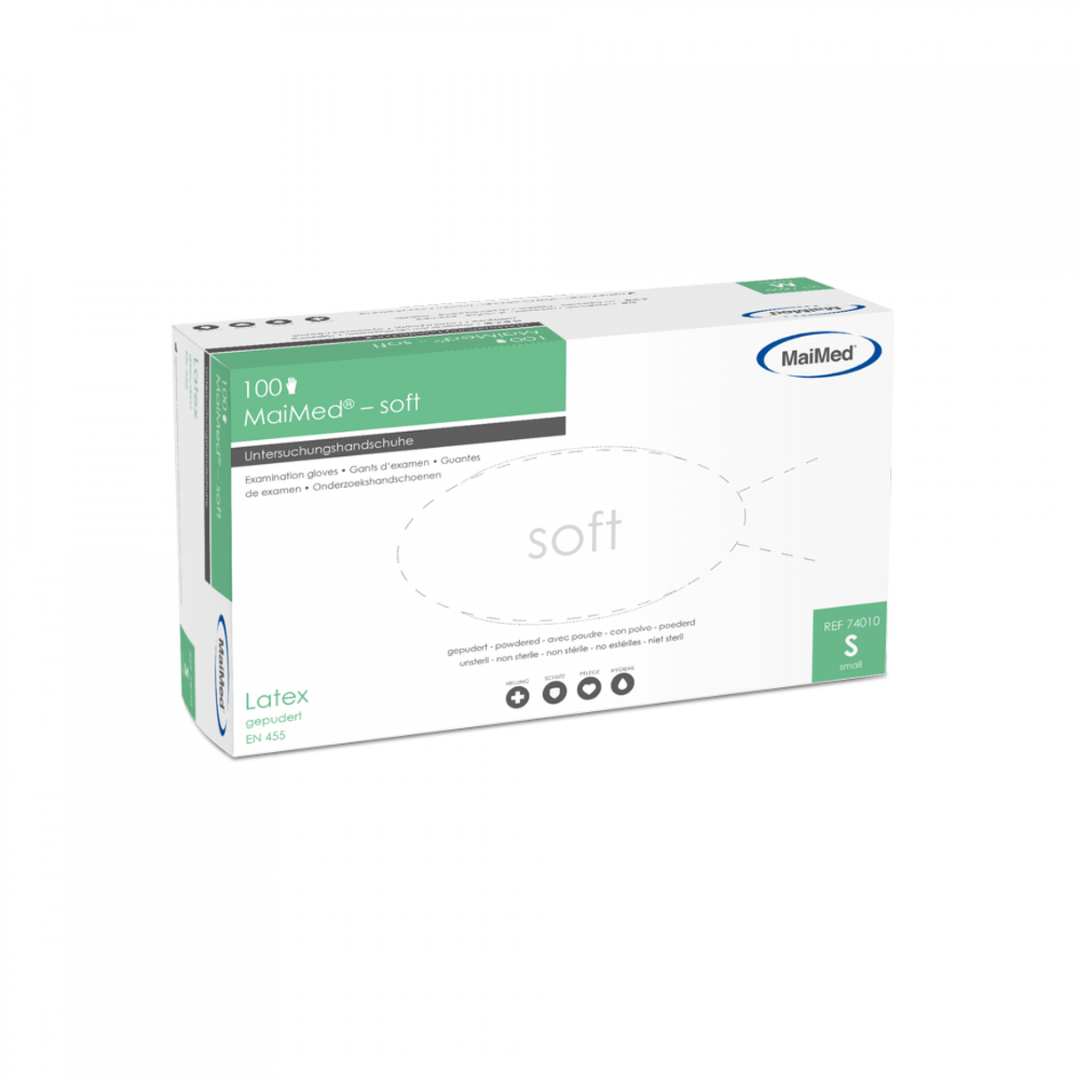 MaiMed® soft Einmalhandschuhe, Latex, gepudert 100 Stck.