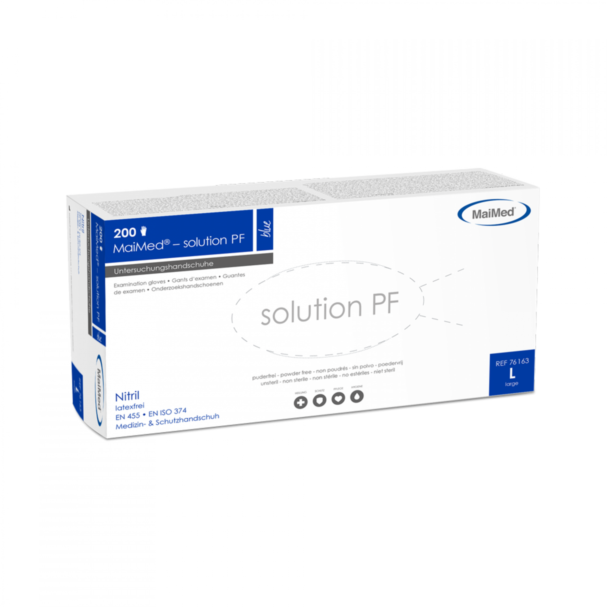 MaiMed® solution PF Einmalhandschuhe Nitril, blau 200 Stck.