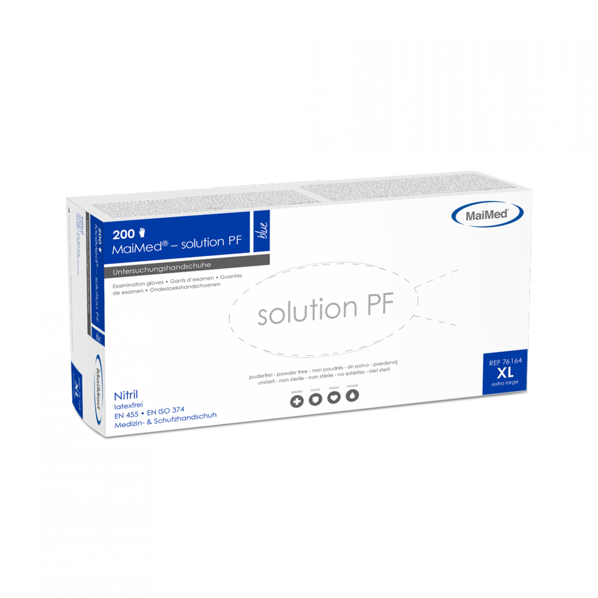 MaiMed® solution PF Einmalhandschuhe Nitril, blau 200 Stck.
