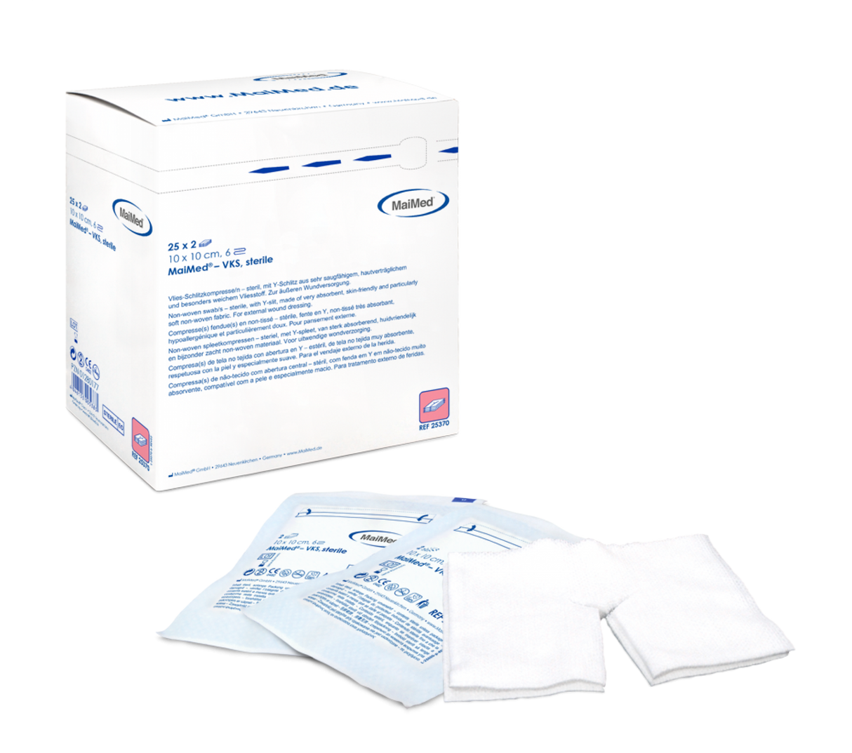 MaiMed® Vlieskompressen steril 6-fach 50 Stück