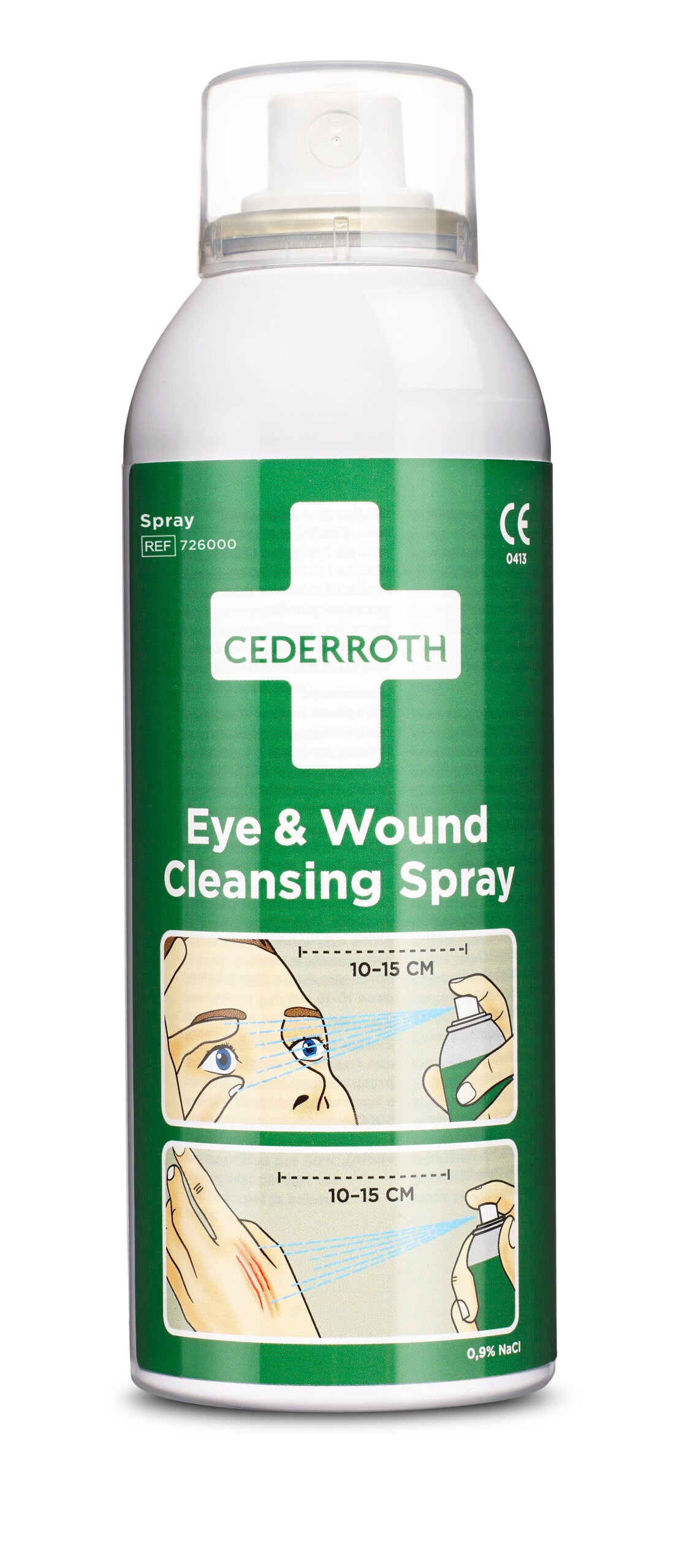 Cederroth Augen- und Wundspülung Spray, mehrfach verwendbar und steril – Ansicht 2