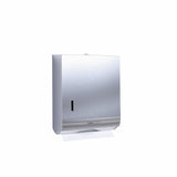 CWS Paradise Stainless Steel Paper Slim Faltpapierspender für 300 Blatt, Edelstahl – Ansicht 2