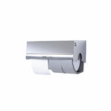 CWS Paradise Stainless Steel Toilettenpapierspender, Edelstahl für 2 Rollen mit Zylinderschloss – Ansicht 3