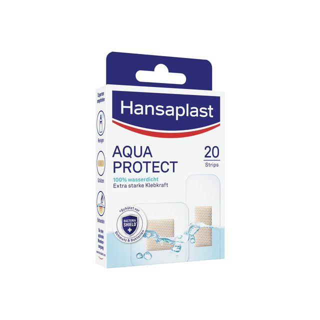 Hansaplast Aqua Protect Strips Pflaster wasserdicht, latexfrei in 2 Größen