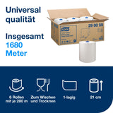 Tork Matic Handtuchrollen H1, 1-lagig, weiß, extralange Rolle 280 m – Ansicht 2