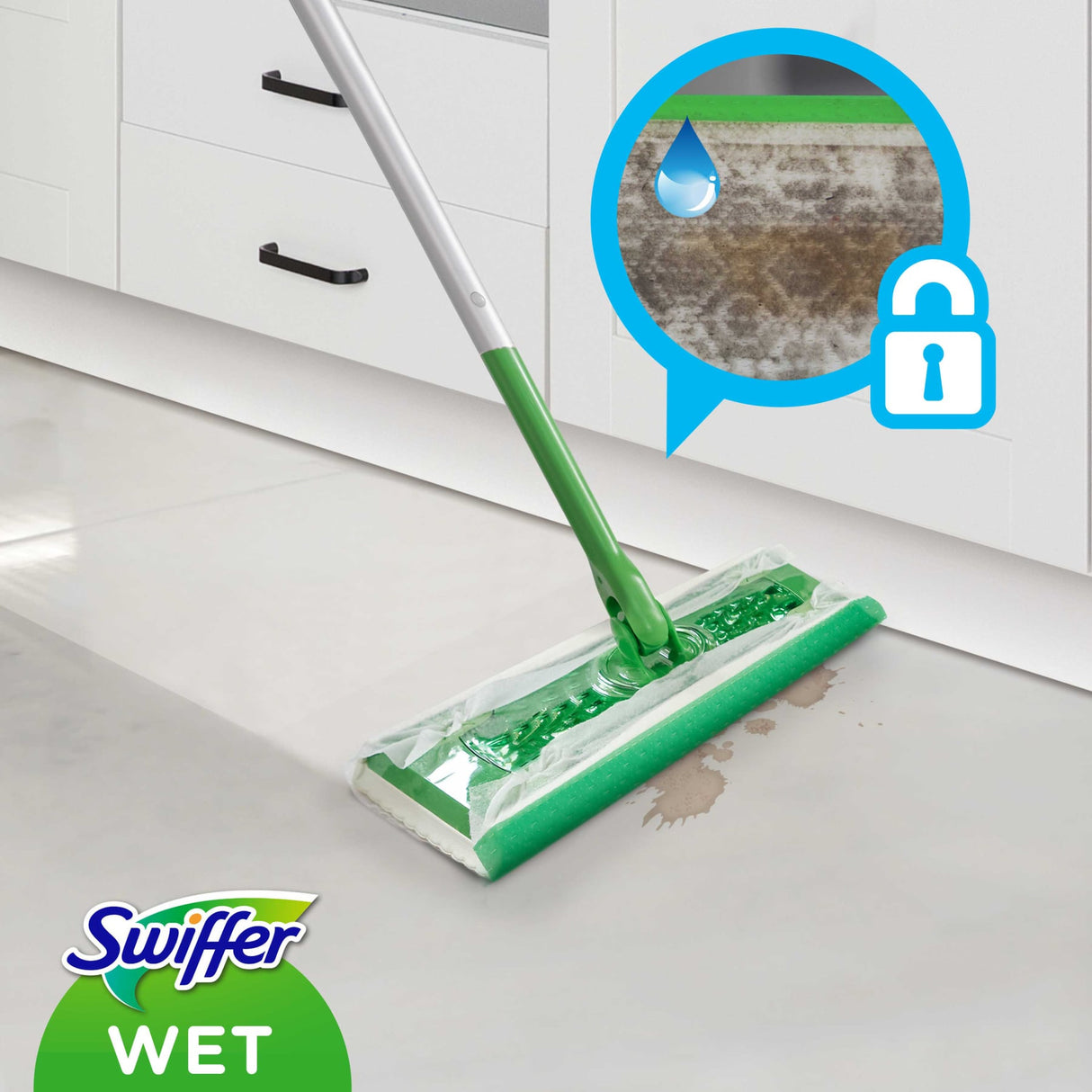 Swiffer Wet Wischtücher Nachfüllpackung mit Schrubbstreifen – Ansicht 12