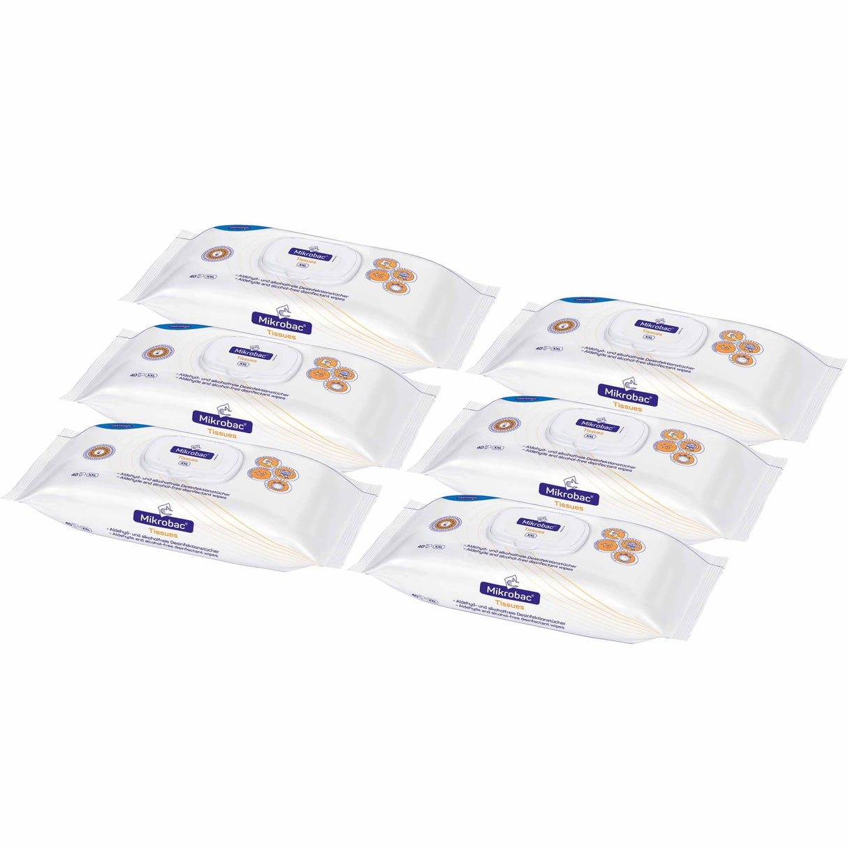 BODE Mikrobac Tissues XXL Desinfektionstücher, alkoholfrei, extra groß
