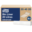 Tork Abfallsäcke Mini, 20 Liter, weiß, B2, aus 33 % PCR-Material