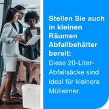 Tork Abfallsäcke Mini, 20 Liter, weiß, B2, aus 33 % PCR-Material – Ansicht 4