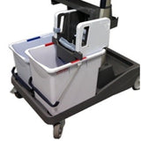 Vileda Professional VoleoPro StarterKit Presse mit Vertikalpresse und Eimern
