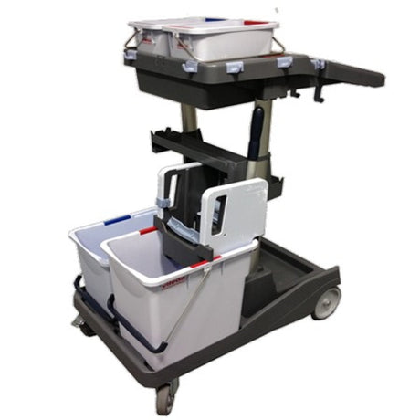 Vileda Professional Reinigungswagen VoleoPro Komplettset mit Presse und Eimern