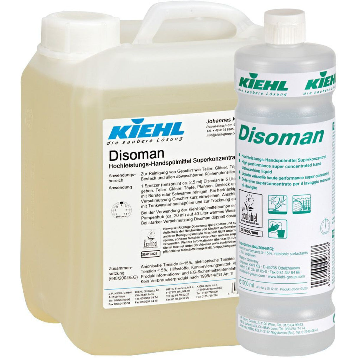 Kiehl Disoman Handspülmittel Superkonzentrat – 5 Liter - Kanister, Ansicht 2