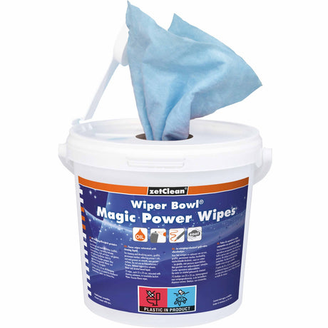 ZVG Wiper Bowl Magic Power Wipes – Feuchttücher mit Alkohol, für Wandschmierereien und Druckerschwärze