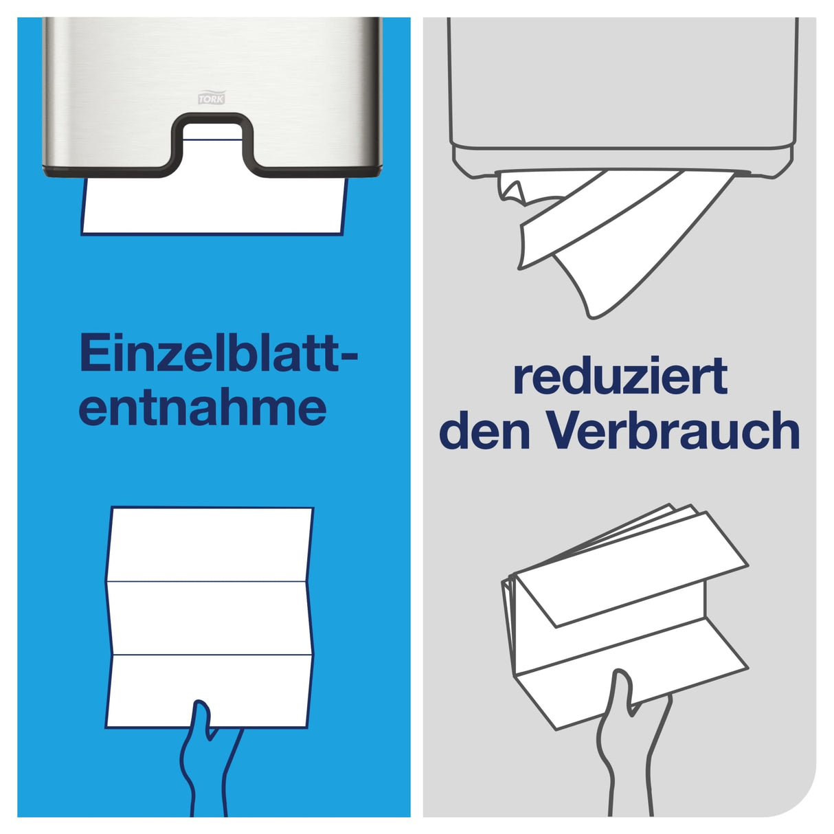 Tork Xpress Papierhandtücher H2 Universal, 2-lagig, 21 x 23,5 cm – Ansicht 3