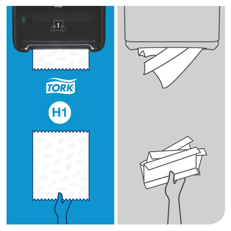 Tork Matic Handtuchrollen H1, 2-lagig, blau, 150 m/Rolle – Ansicht 4