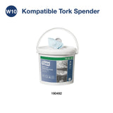 Tork Extra Fusselarme Reinigungstücher, 1-lagig, blau, W10, im Spendereimer – Ansicht 7