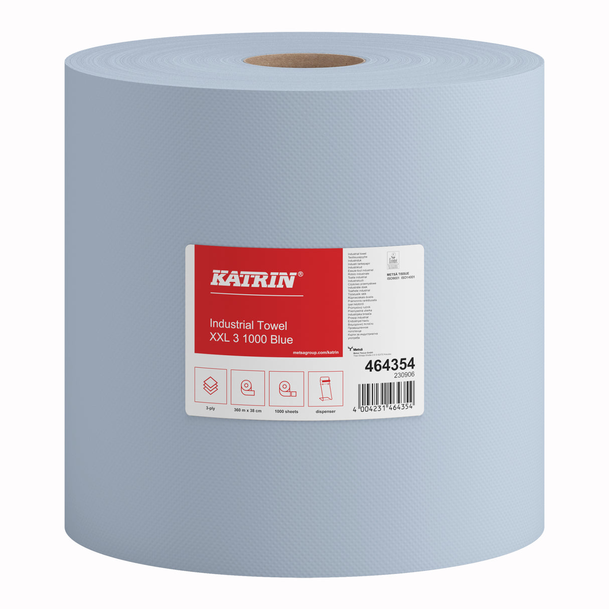 KATRIN Industrieputzrolle XXL 2 1000 Blatt, blau