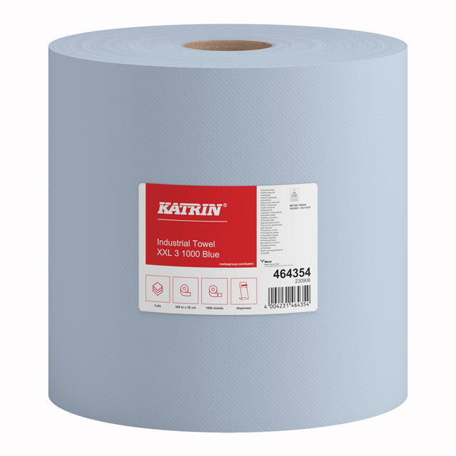 KATRIN Industrieputzrolle XXL 2 1000 Blatt, blau